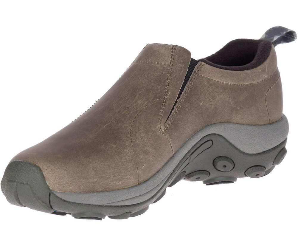 Slip On Homem - Merrell Jungle Moc Couro Waterproof Ice - Marrom - RZT168479